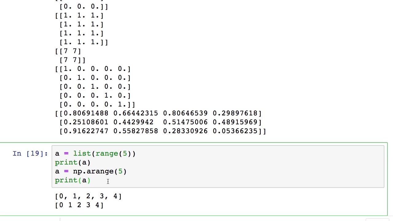 Python 04 for Pattern Recognition - numpy - YouTube