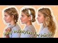 easy + heatless hairstyles for school!
