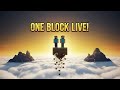 Facing the Challenge of One Block with Lucifer 😱 | Minecraft Live Stream