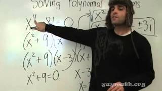 Algebra 2 - Solving Polynomial Equations