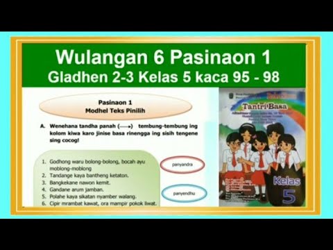 Tantri Basa Kelas 5 Wulangan 6 Pasinaon 1 Gladhen 2 3 Basa Rinengga Hal 95 98 Youtube