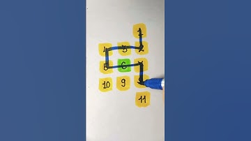 Draw the checkered path with numbers 1 to 11?🙂 #maths #iqtest #solve #trending