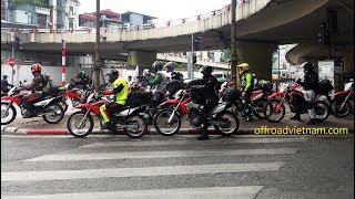 Vietnam's Motorcycle, Motorbike & Scooter Traffic In Hanoi 2016 l VietnamOffroad.Com