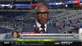 NFL LIVE | The Vikings eye QB Anthony Richardson after Colts open trade door - Louis Riddick