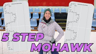 Learning The 5-Step Mohawk (C-Step) Sequence (Moves In The Field) | Figure Skating