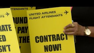 Las Vegas flight attendants vote to authorize strike against United Airlines