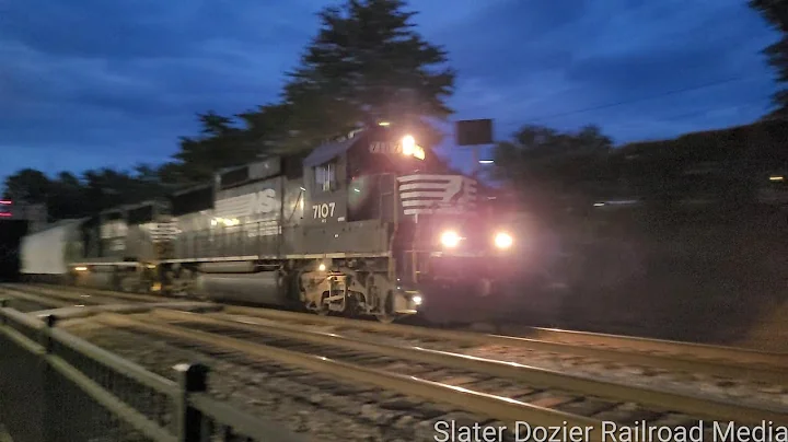 GP60 NS 7107 leads NS P72 South through Cornelia, ...