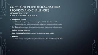 BLOCKCHAIN TECHNOLOGY: A New Era To Dencentralize Data