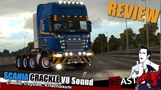 ["ETS2", "Euro Truck Simulator 2", "sound mod Scania CRACKLE V8 Sound review", "Kriechbaum"]
