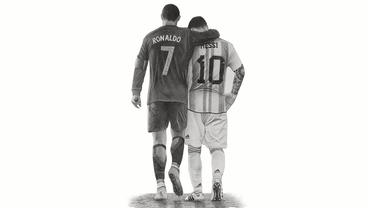 Cómo dibujé a MESSI y RONALDO parte 2 / FINAL / How to draw Messi and  Ronaldo - thptnganamst.edu.vn