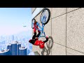 GTA 5 - Spiderman BMX Parkour Jumps Vol.3 (Euphoria Ragdolls)