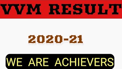 VVM Result ( 15 December , 2021 )