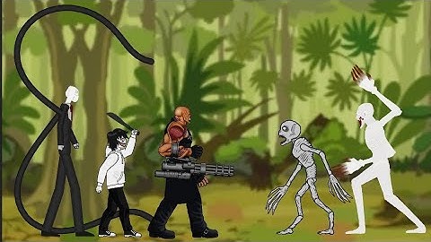 The rake,scp 096,vs,nemesis,Jeff the killer,slenderman,drawing cartoon 2.