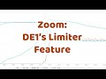 Zoom: DE1's Limiter Feature