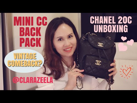 Chanel Quilted Small CC Day Backpack Black Caviar Gold Hardware