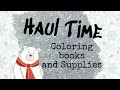 Coloring book and supplies Haul November 2020