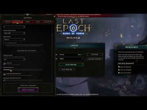 How To Enable & Disable Limit FPS In Last Epoch