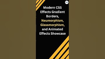 ✨ Create Stunning CSS Effects in 60 Seconds! ⏱️ (CSS Gradients & Glassmorphism) #shorts