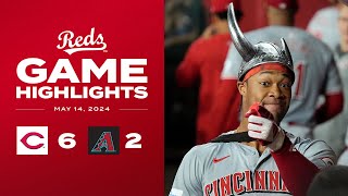 Reds vs. D-backs Game Highlights (5\/14\/24) | MLB Highlights