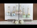【handmade】涼しげなガラスドームピアスの作り方/Glass Ball Earrings/100均