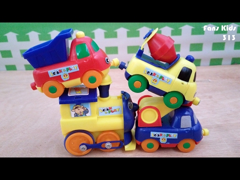 Toys Play Train Truck Mixer Truk  Crane I Mainan  anak 