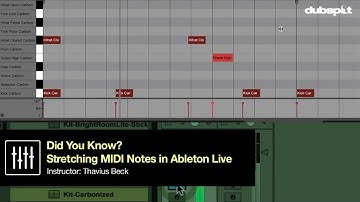 Ableton Live Tips w/ Thavius Beck: How to Stretch MIDI Notes - 