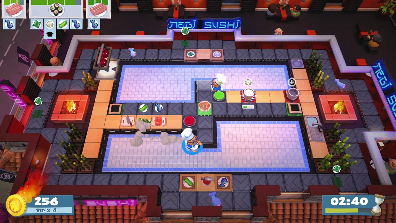 Overcooked 2 - Level 4-5 [4 stars solo] - YouTube