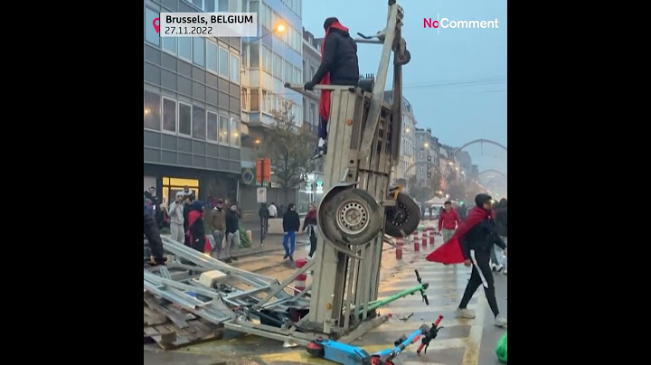 World Cup: Morocco fans smashed shop windows, threw fireworks and torched vehicles in Brussels