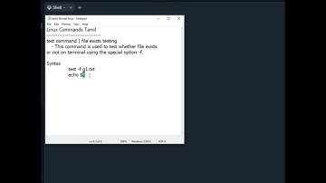 find file in linux using test command | தமிழில் #shorts