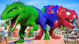 Dinosaur Movie: Spiderman vs. Hulk, Joker, SheHulk!‍ SuperHero Dinosaurs Team Story!