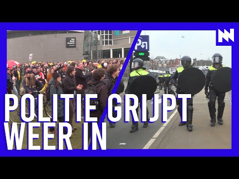 Demonstratie in Amsterdam verloopt onrustig