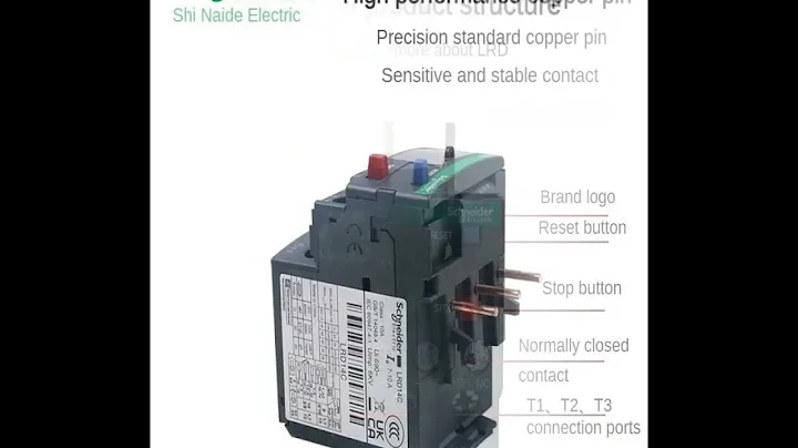 Schneider Electric relay LRD01/3/5/6/7/8/10/12/14/16/21/22/32C Thermal Overload Relay LAD7B106C#plc