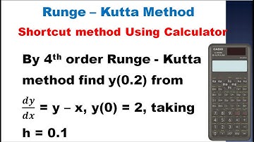 SNM | MA3251 | Unit 5 | Fourth order Runge Kutta Method Using Calculator | Problem in Tamil