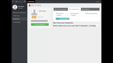 Customer Portal Logging in and Changing Passwords