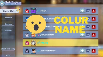 How to get colour name in blockmango