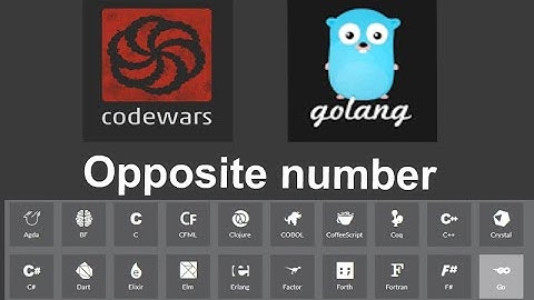 Codewars: Opposite number in Go (Golang)