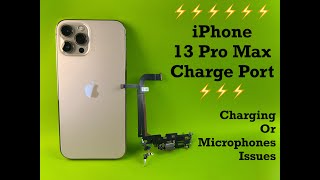 iPhone 13 Pro Max charging port charging dock replacement | DIY | nothing left out