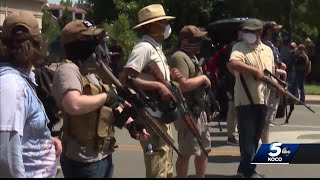 Group marches in OKC in support of Second Amendment rights, to protest police brutality