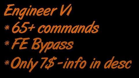 || ROBLOX EXPLOIT || ENGINEER V1 || FE BYPASS || DLL || $7