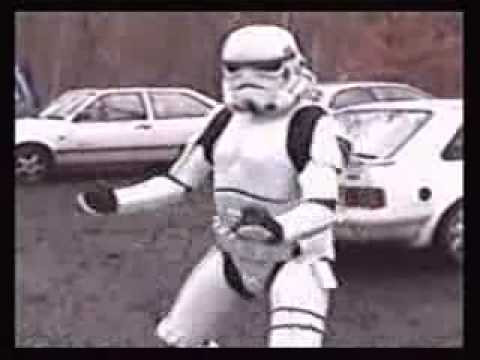 Try not to laugh or grin ~ Dancing Storm trooper