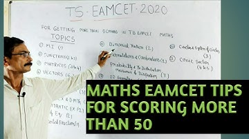 EAMCET2020 TIPS AND MODELS OF WEIGHTAGE