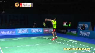 Badminton Highlights  Chen Long vs Hans Kristian Vittinghus  Destination Dubai 2014  MS Finals