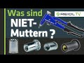 Nietmuttern / Einpressmuttern / Blindnietmuttern - Gewinde in Blechen, Rohren, etc.... [German]