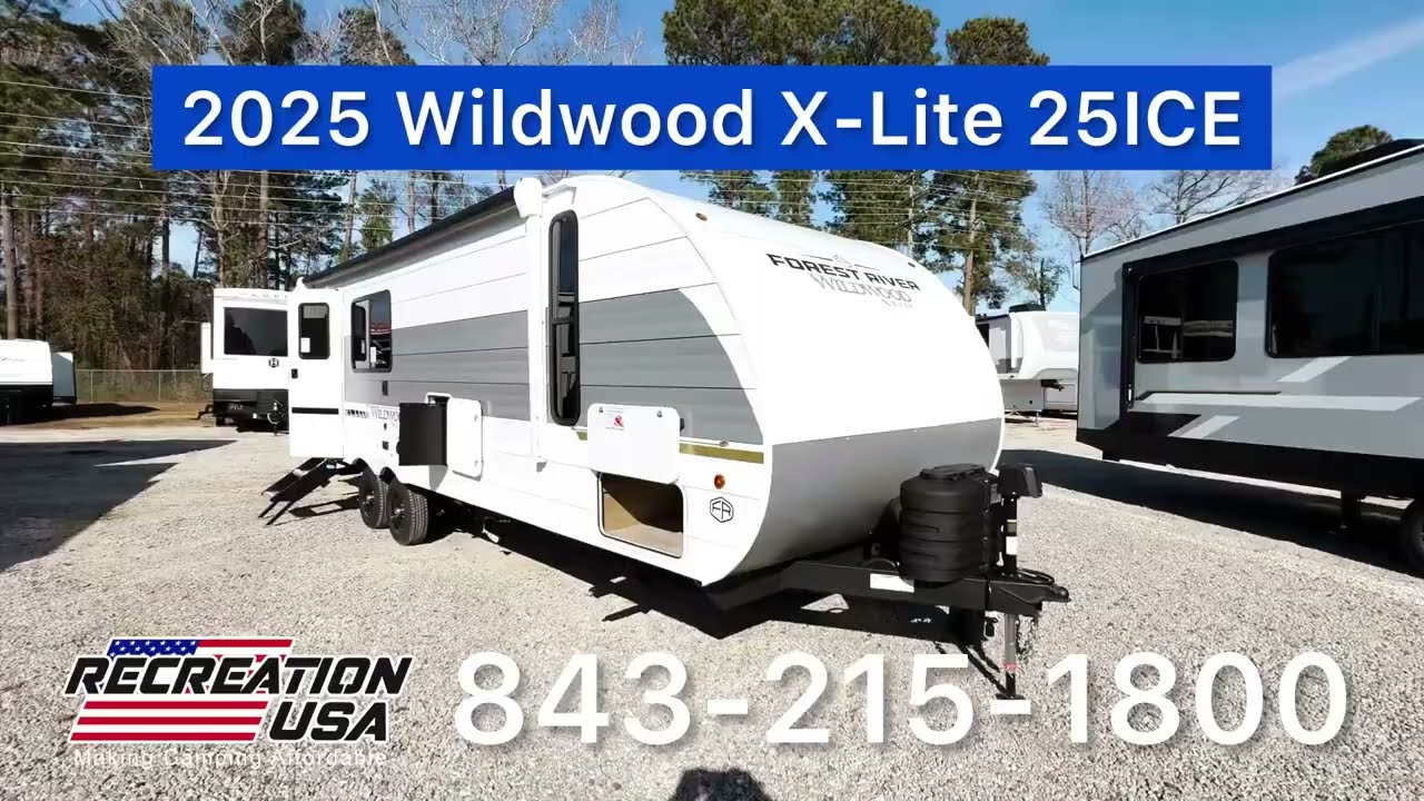New 2025 Forest River RV Wildwood X-Lite 25ICE Travel Trailer at