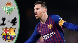 Real betis vs barcelona 1 4 all goals ...