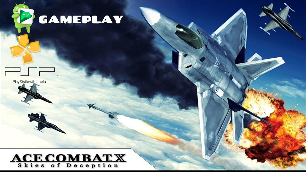 ACE COMBAT X SKIES OF DECEPTION PSP GAMEPLAY DO IN CIO DO JOGO PPSSPP MI MAX 2 YouTube