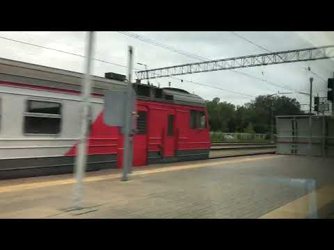 Видео: Станция Монино (Московская область) из окна поезда / Monino station. Moscow region (Russia)