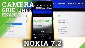 How to Activate Camera Help Lines in Nokia 7.2 - Turn On Grid Lines