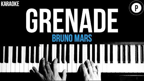 Thumbnail of Bruno Mars - Grenade Karaoke SLOWER Acoustic Piano Instrumental Cover Lyrics