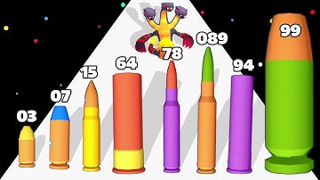 Bullet Fusion - Upgrade Bullets Max Level ASMR Gameplay #asmrgameplay #satisfyingasmr #levelup